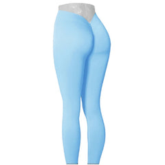 Nylon V Back Booty Yoga Pants For Women Scrunch Butt Yoga Leggings Workout Gym Tights Sexy Sports Legging Active Wear