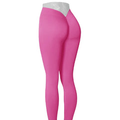 Nylon V Back Booty Yoga Pants For Women Scrunch Butt Yoga Leggings Workout Gym Tights Sexy Sports Legging Active Wear